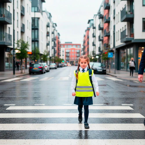 Kamizelka dziecięca odblaskowa | Nestana żółty VA074-08 (8)