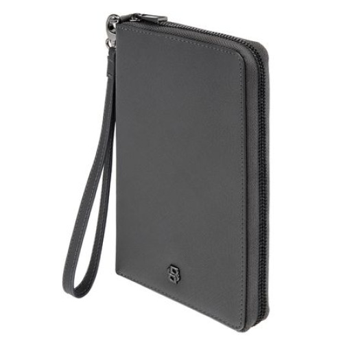 Portfel podróżny Double B Saffiano Black Szary HLL526H (3)