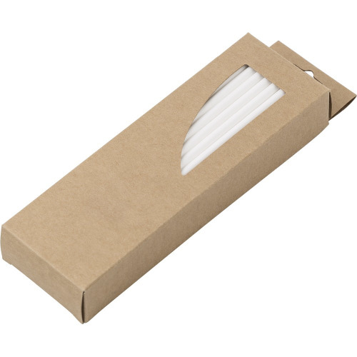 Zestaw papierowych słomek, 50 szt. Brązowy V8829-16 (9)