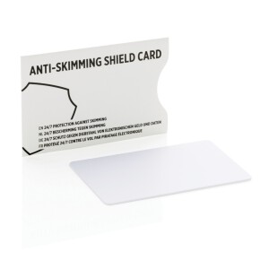Karta do portfela, ochrona RFID biały