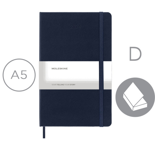 Kalendarz MOLESKINE Ciemnoniebieski VM394-27/2024 