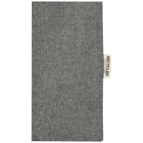 Pheebs modna torba na zakupy o pojemności 7 l z bawełny z recyklingu o gramaturze 150 g/m² Czarny melanż 12064190 (5)