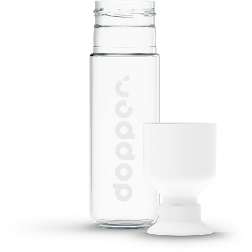 Butelka szklana - Dopper Glass 400ml Biały DO2370 (2)