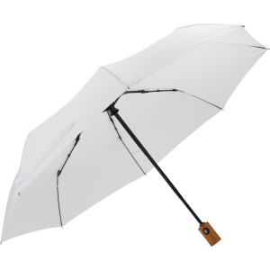 Parasol automatyczny Ø100 cm rPET IPSWICH Biały