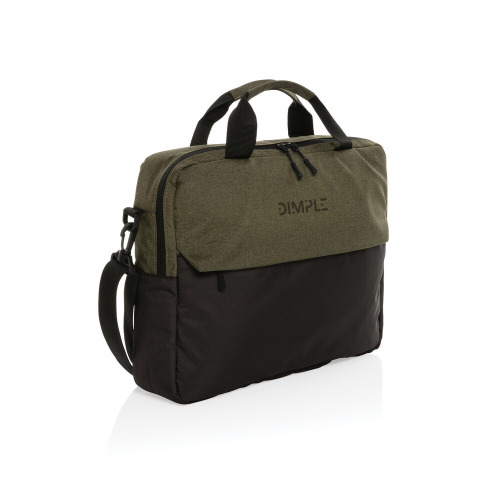 Torba na laptopa 15,6" AWARE™ Kazu, poliester z recyklingu Zielony P732.177 (5)