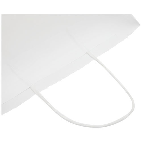 Torba z papieru Kraft ze skręconymi uchwytami – 25 x 11 x 32 cm Biały 1PQ00201 (4)