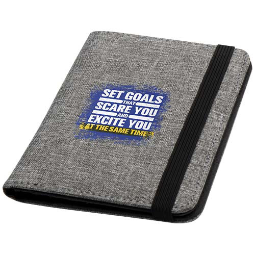 Ross etui na paszport RPET RFID wykonane z materiałów z recyklingu z certyfikatem GRS Szary melanż 13005880 (1)