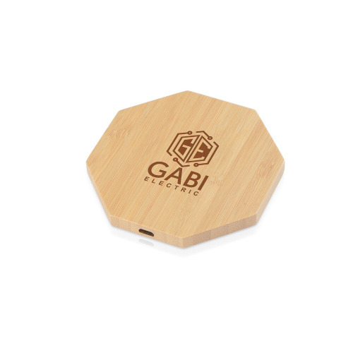 Bambusowa ładowarka bezprzewodowa 5W | Matilda Neutralny V0330-00 (9)