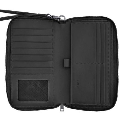 Portfel podróżny Double B Saffiano Black Czarny HLL526A (4)