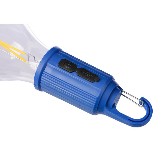 Wisząca lampka "żarówka", karabińczyk Granatowy VA439-04 (3)