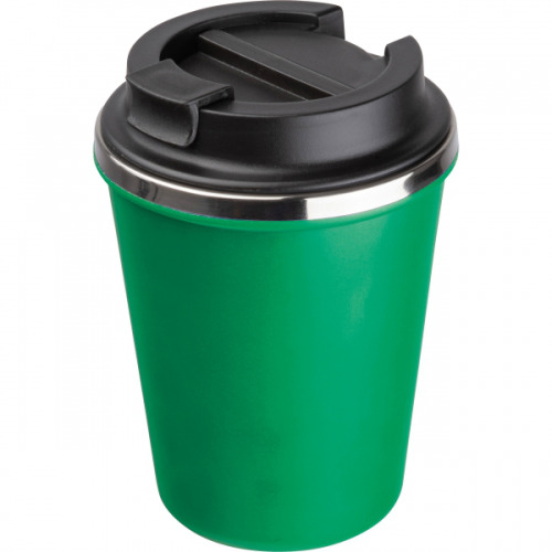 Kubek termiczny 350 ml z powłoką z recyklingu METODY Zielony 8496209 