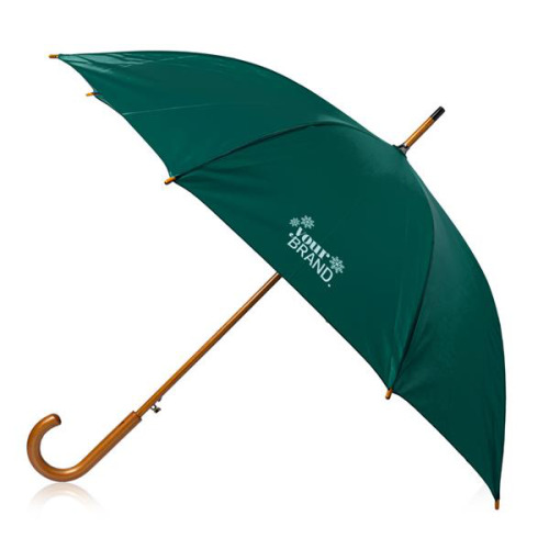 Parasol automatyczny z drewnianą rączką Ciemnozielony IP35038444 (3)