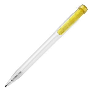 Długopis Ingeo TM Pen Clear przejrzysty Ecru / żółty