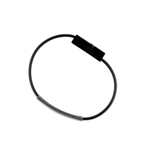 Opaska na rękę, bransoletka, kabel do ładowania i synchronizacji czarny V0331-03 (5)