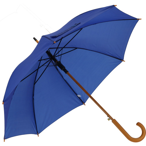 Parasol automatyczny drewniany Ø105 cm NANCY Niebieski 513104 
