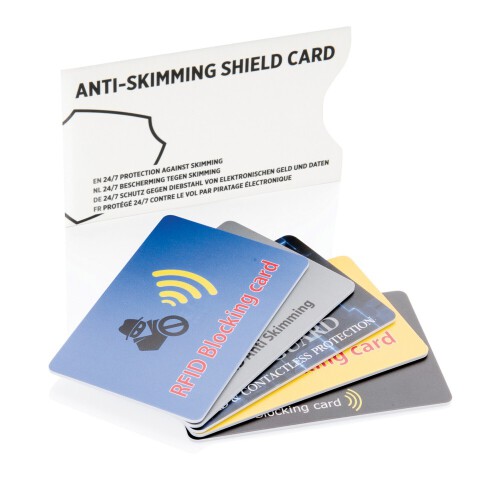 Karta do portfela, ochrona RFID biały P820.523 (4)