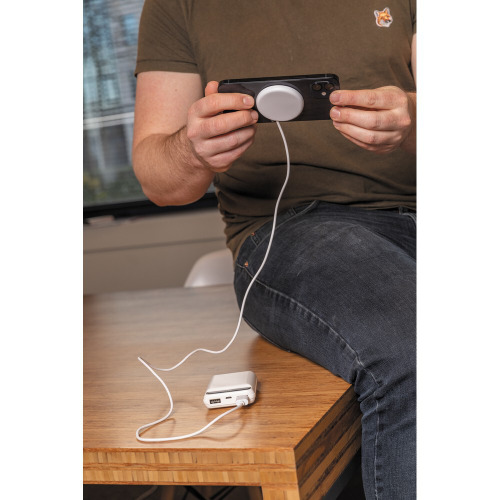 Magnetyczna ładowarka bezprzewodowa 5W MagSafe Biały P302.623 (7)