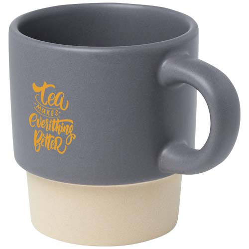 Olympia kubek do espresso z glinianym dnem, z możliwością układania w stosy, 130 ml Szary 10080582 (1)