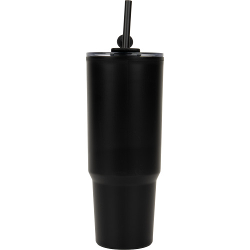 Kubek ze słomką XXL 1200 ml TEODORA Czarny 8468603 (8)