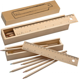 Kredki drewniane 8 kolorów ADELE