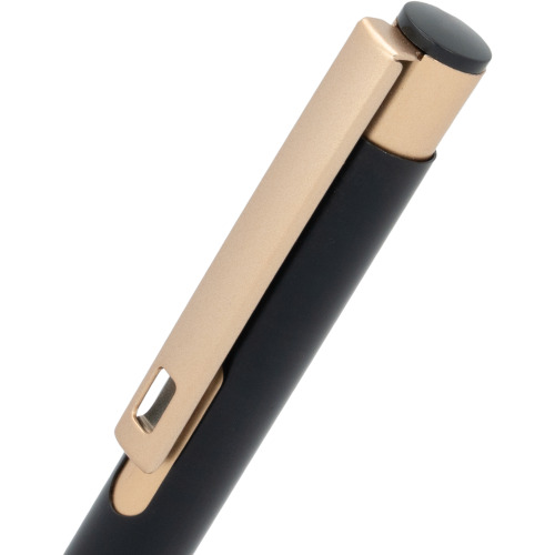 Notatnik A5 ze skóry z recyklingu, w linie z długopisem metalowym CrisMa MAGGIE Czarny 2476303 (9)