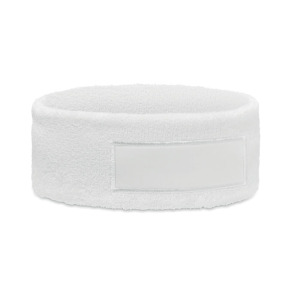 Opaska na głowę z bawełny Bialy
