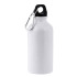 Aluminiowa butelka pod sublimację, z karabińczykiem, 400 ml / Ollaf Biały IP30038200  thumbnail