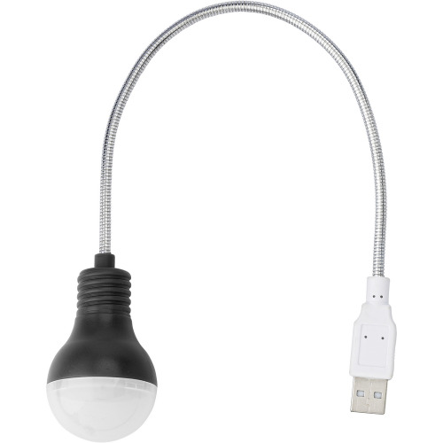 Lampka USB "żarówka" czarny V3508-03 