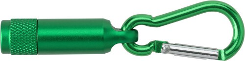 Mini latarka 1 LED z karabińczykiem zielony V7255-06 (1)
