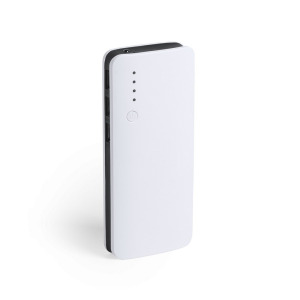 Power bank 10000 mAh, lampka LED Czarny