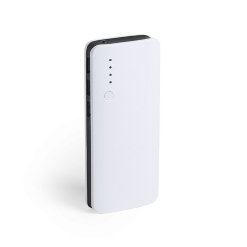 Power bank 10000 mAh, lampka LED Czarny V3856-03 