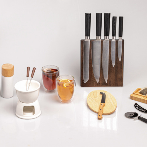 Zestaw noży kuchennych VALERIO Czarny 8079103 (9)