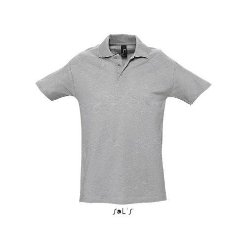 SPRINgII Męskie POLO 210g Grey melange S11362-GY-M 