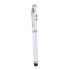 Wskaźnik laserowy, lampka LED, długopis, touch pen biały V3459-02  thumbnail