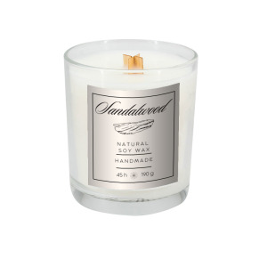 Świeca sojowa 190g Cedarwood Przeźroczysty
