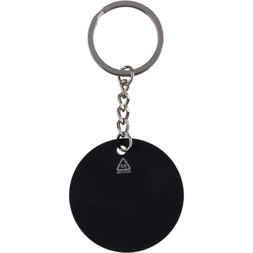 Okrągły brelok do kluczy "piłka nożna" Czarny VB132-03 (7)