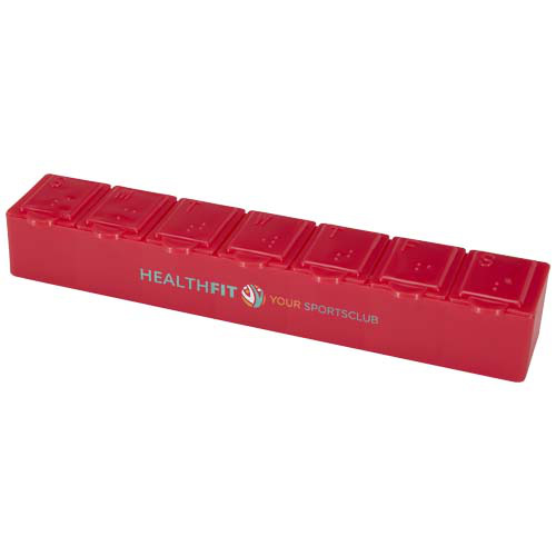 Dose 7-dniowy organizer na witaminy Czerwony 12637321 (1)
