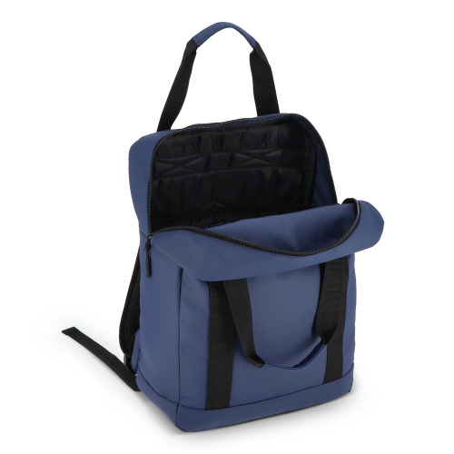 Plecak z powłoką PU, wykonany z materiału R-PET 600D, 27,5 x 12 x 37,5 cm, 12 l Ciemnoniebieski LT95362-N0010 (2)