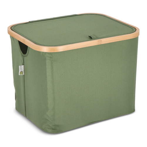 Składany kosz InSideOut z pokrywą Sogne 40,5 x 33 x 30cm rPET Oliwkowa zieleń LT57104-N0043 (8)