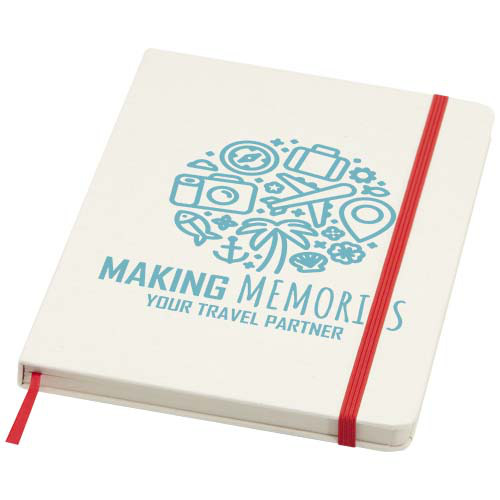 Bass notatnik A5 z recyklingu, z kartkami w linie Czerwony 10736521 (1)