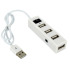 Miniaturowy HUB z wyłącznikiem 4x USB 2.0 Biały EG 019806  thumbnail