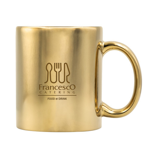 Kubek ceramiczny 350 ml | Yillka Złoty VA070-24 (4)