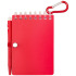 Lig Mini outdoorowy zestaw z notatnikiem w miękkiej okładce z tworzyw sztucznych pochodzących z recyklingu i długopisem (niebieski tusz) Czerwony 10705121 (3) thumbnail