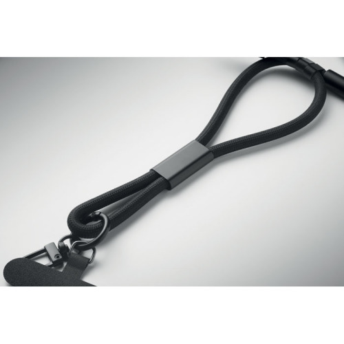 Smycz ładująca do telefonu 60W Czarny MO2681-03 (3)