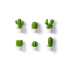 Magnesy Cactus 6-szt. zielony QL10288-WH-GN  thumbnail