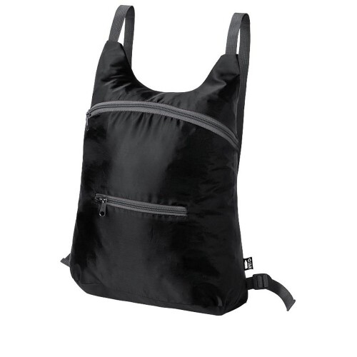 Składany plecak RPET czarny V8245-03 