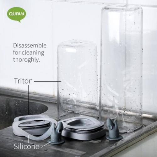 Pojemnik Lucky Mouse 1,2l Szary QL10346-CL-GY (2)