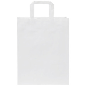 Torba z papieru Kraft z płaskimi uchwytami – 25 x 11 x 31 cm