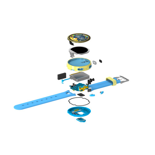 Okrągły smartwatch dziecięcy z GPS Niebieski EG 025704 (2)