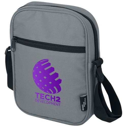 Byron torba na ramię o pojemności 2 l wykonana z materiałów z recyklingu z certyfikatem GRS Szary 13005382 (5)